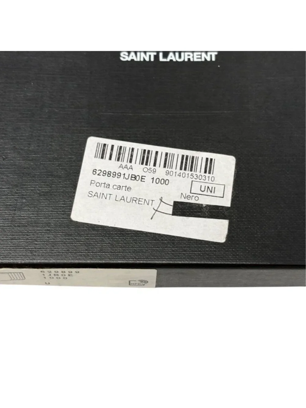 Saint Laurent Paris Fragment Case Cassandra Coin Purse Card Leather Black YSL
